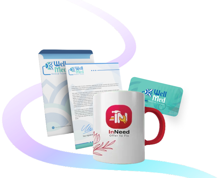 Offline branding and printing services by Queen Tech Solutions
